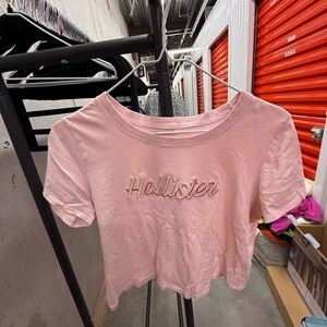 Hollister Light Pink Short Sleeve Tee
